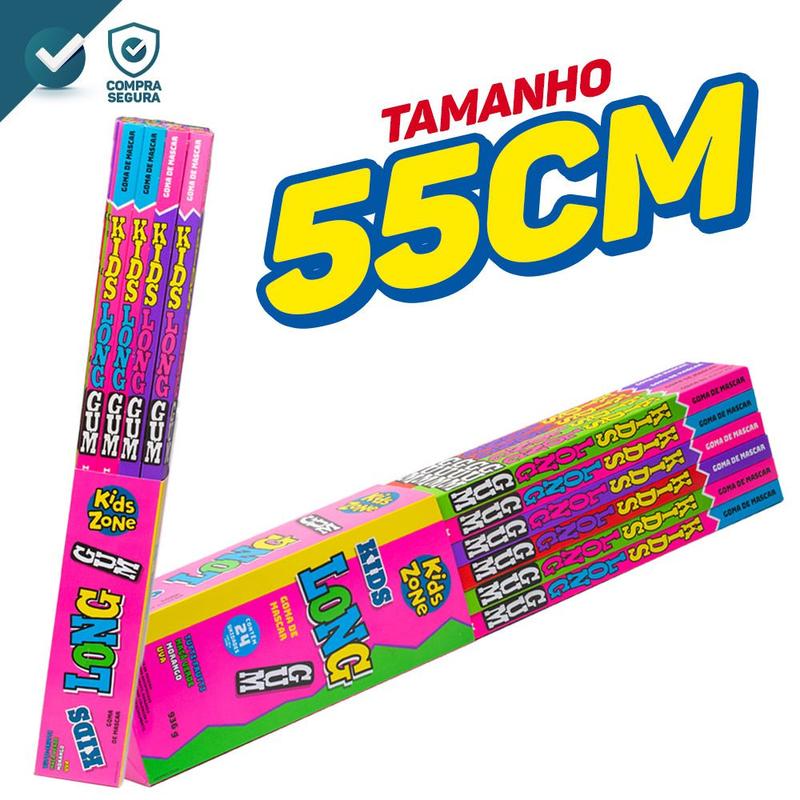 Goma de Mascar Long Gum 55cm - A Diversão Mais Doce e Esticada